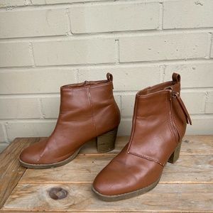 Brown Leather Ankle Boots
